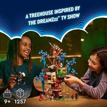 DREAMZzz Fantastical Tree House 71461 Features 3 Detailed Rooms