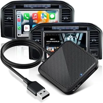 Tcczuil Car Mate Pro 2-in-1 Wireless Apple CarPlay & Android Auto Adapter with HDMI Input