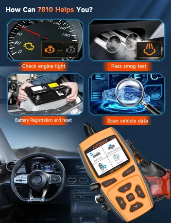 Autophix OM129 Pro 2-in-1 Battery Tester OBD2 Scanner