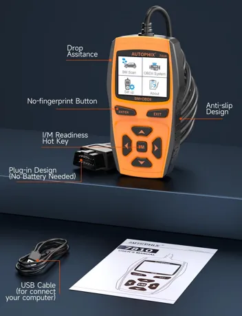 Autophix OM129 Pro 2-in-1 Battery Tester OBD2 Scanner