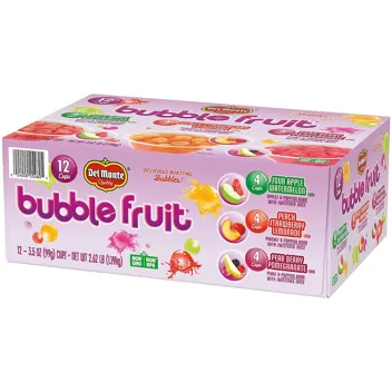 Bubble Fruit Cups Pear Berry Pomegranate 3.5 oz S&S Amazon