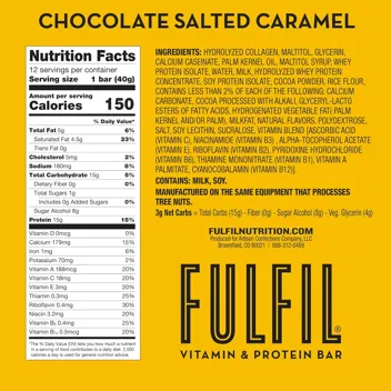 Fulfil and Protein Bars (Chocolate Peanut Butter, 12-Count)