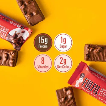 Fulfil and Protein Bars (Chocolate Peanut Butter, 12-Count)