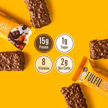 Fulfil and Protein Bars (Chocolate Peanut Butter, 12-Count)