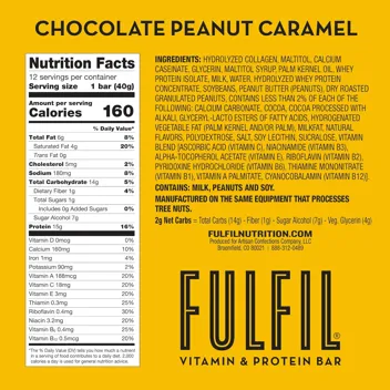Fulfil and Protein Bars (Chocolate Peanut Butter, 12-Count)