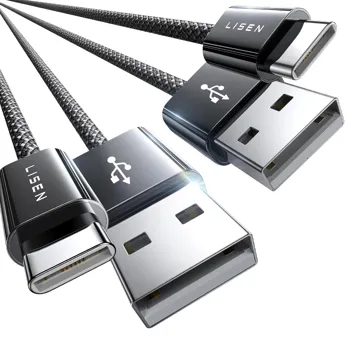 Lisen 3.2A USB-A to USB-C Cable (: 3.3ft