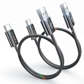 Lisen 3.2A USB-A to USB-C Cable (: 3.3ft