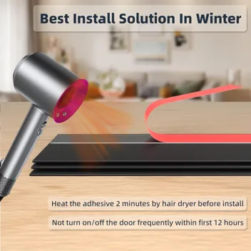 Kayleinster 39"x1.96" Sel-Adhesive Door Draft Stopper