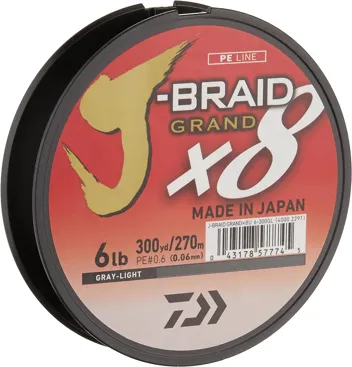 J-Braid Grand 8X 300 yards 20 lb test, dark green (fishing)