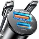 Lisen 80W USB-C GAn Fast Car Charger with 240W 3.3ft USB-C Cable