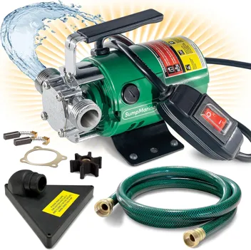 Water Transfer Pump with 6ft Water Hose Kit