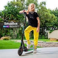 SmooSat Pro Electric Foldable E-Scooter for Kids with Colorful Rainbow Light