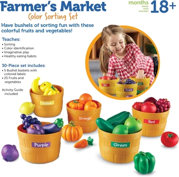 Learning Resources Farmer's Market Color Sorting Set