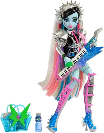 Monster High Doll, Amped Up Frankie Stein Rockstar (Amazon Exclusive)