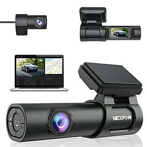 4K Dash Cam w/ Front & 1080p Rear