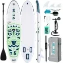 10'6 x 33" x 6" Inflatable Ultra-Light Stand Up Paddle Board Bundle (13-Piece)