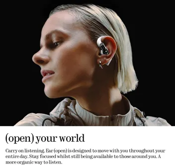 Ear (Open) Open-Ear Headphones with 2 Mics