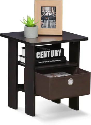 Andrey End Table with Bin Drawer (Set of 2)