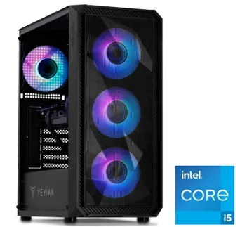 Yeyian Tanto Core i5-14400F Gaming Desktop (32GB/1TB) with RTX 4060 Ti Graphics