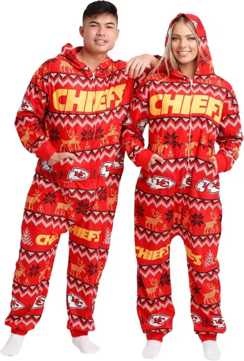 FOCO NFL Team Logo Pajamas One Piece Onsie