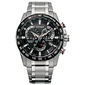 Eco-Drive Sport Luxury PCAT Chronograph Watch Stainless Steel