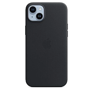 iPhone 14 Plus Leather Case with MagSafe - Midnight