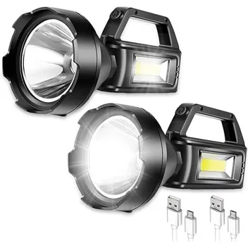 500,000LM LED Flashlight with COB Side Light