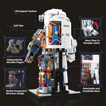 Vkol Ideas Space Exploration Astronaut Building Kit (900-Pieces)