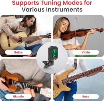 Pyle Digital Guitar Tuner Clip On