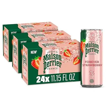 Strawberry Flavored 11.15oz Sparkling Water (24-Count)