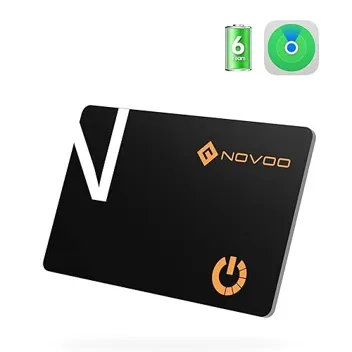 Novoo SmartCard Find My Wallet Tracker Card ( iOS Only) with 6-Year Battery