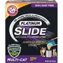 Slide Platinum Clumping Cat Litter (37-lb, Multi-Cat)