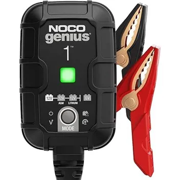 GENIUS1 1-Amp 6V and 12V Automatic Smart Car Battery Charger