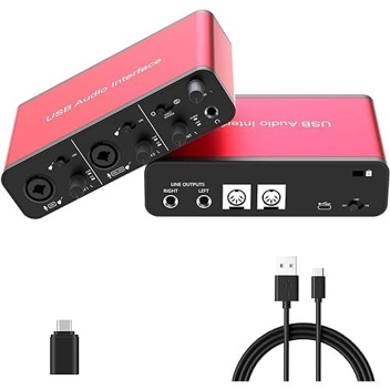 Dacimora 2i2 USB XLR MIDI Audio Interface