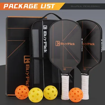 BuyPick Pickleball Paddle (2x Paddles, 4x Balls)