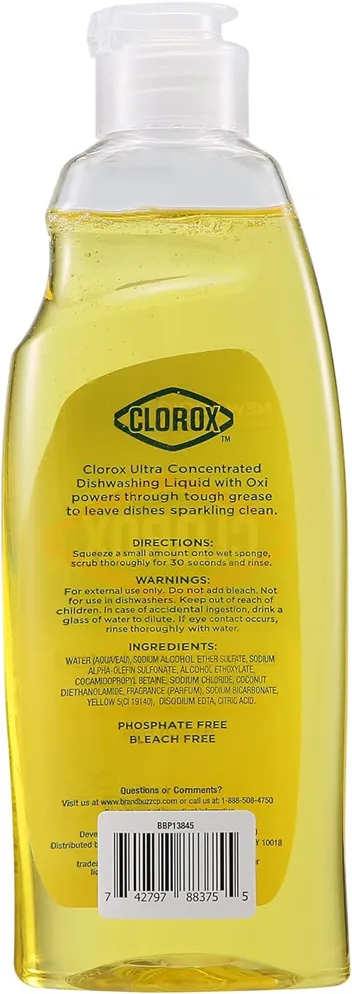 26oz Ultra Concentrated Dishwashing Liquid Dish Soap with Oxi (Fresh Scent)