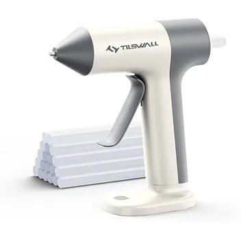 4V 2000mAh USB-Rechargeable Cordless Hot Glue Gun with 20x Glue Sticks