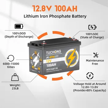 Tuchong 12V 7Ah LiFePO4 Lithium Battery (Up to 5000 Cycles)