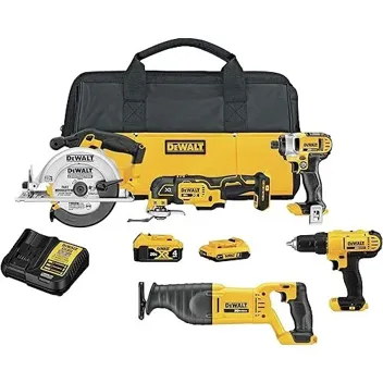 DCK551D1M1 20V MAX Power Tool Combo Kit (4-Tool) w/ Battery and Charger