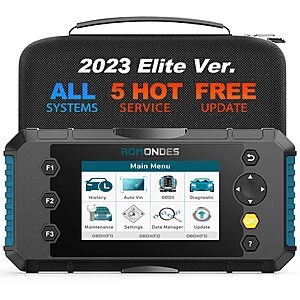 𝗡𝗲𝘄𝗲𝘀𝘁 Romondes RD4000 OBD2 Scanner Diagnostic Tool, All System Automotive Scan Tool for Vehicles with ABS Brake Bleeding, Car Computer with 5 Reset