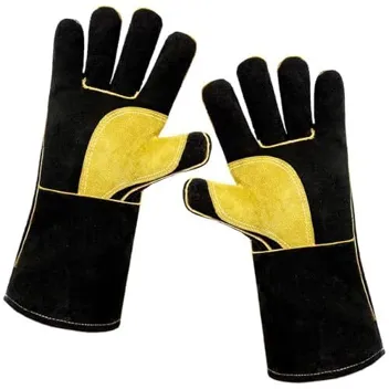 Vluyyv Fire Resistant Stab-Proof Leather Gloves