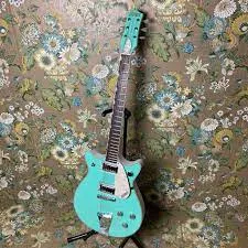 G5237 Electromatic Double Jet FT Electric Guitar Surf Green and White