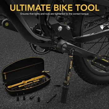 Lexivon 1/4" Bike Torque Wrench 72-Tooth Gear Drive Kit (15-Piece)