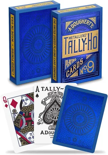 Tally-Ho MetalLuxe Blue Playing Cards