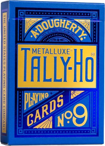 Tally-Ho MetalLuxe Blue Playing Cards