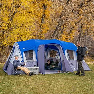 Trail 16-Person 3-Room Cabin Tent w/ 3 Entrances