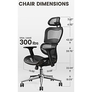 4 surface all mesh office high back chair