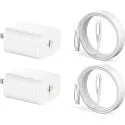 LSA Apparel 6ft Lightning to USB-C Cable + 2x 20W Wall Charger