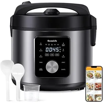 6-in-1 1000W 10-Cup 5.2qt Smart Rice Cooker
