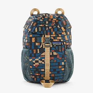 Kids' Refugito Daypack 12L Fitz Roy Patchwork: Ink Black + Shipping